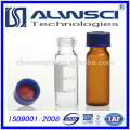 Free sample 2ml screw tubular vial chromatography glass vial